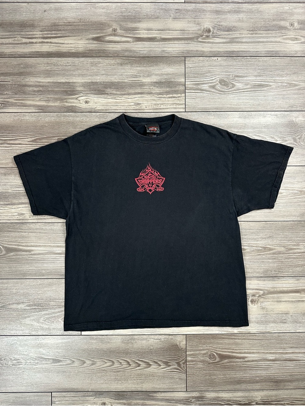 Vintage Y2K Orange County Choppers Flame Graphic T-Shirt